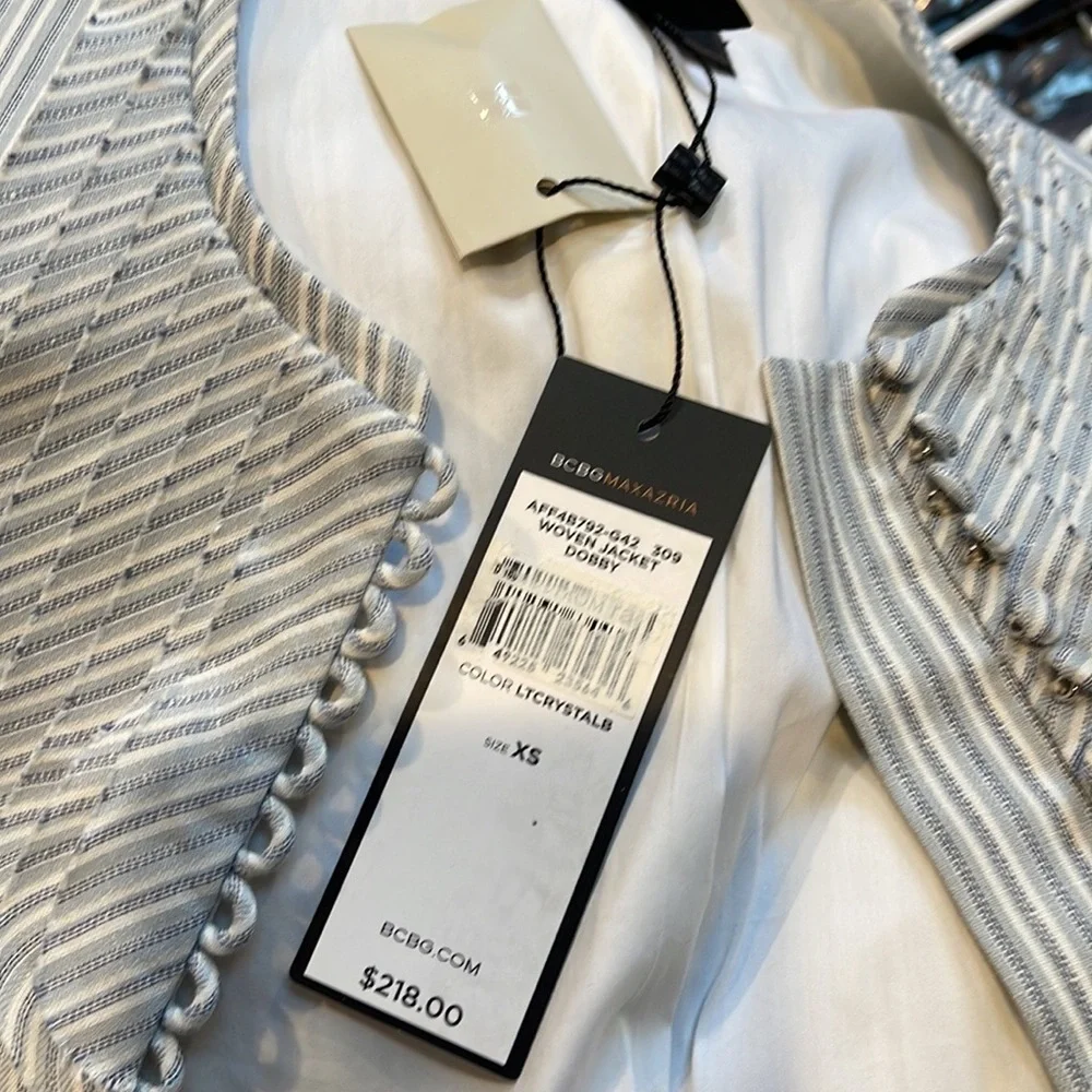 NWT BCBGMaxAzria Striped Jacket - Picture 10 of 10